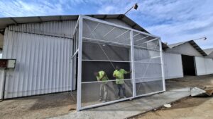 Seapi realiza medidas de biosseguridade no pavilhão de pássaros e aves para a Fenasul Expoleite
